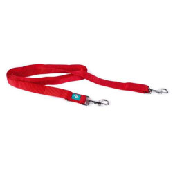 Training Leash, nylon, double carbiner, red XL 2,5x300cm