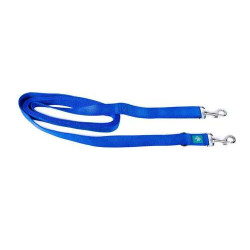 Training Leash, nylon, double carbiner, blue XL 2,5x300cm