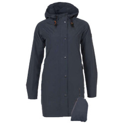 Travelcoat Damen Regenmantel, total eclipse 42