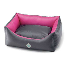 Dog Bed Rodi extra strong, waterproof, fuchsia and gey 85x110 cm     