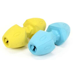 Dog toy Treat Dispenser Bounce Dumbell, assorted colours 14.5 cm