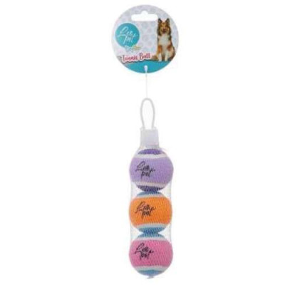 Jouet pour chien balles de tennis, couleurs assorties, 3pcs. ø6,3 cm      