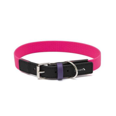 Collier pour chiens en PVC, fuchsia 40x2 cm