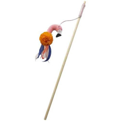 Cat toy playing rod Birds, assorted 40cm