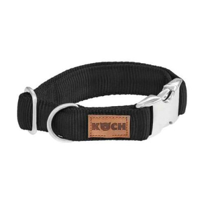 Collier Alu-Klick rembourré Premium, Nylon L 25mm 45-65cm, noir