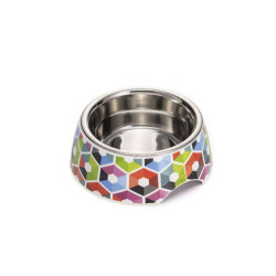 Bowl Hexa, melamine-stainless, non-slip, antiscivolo 400 ml Ø 11,5cm    