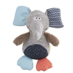 Dog toy elephant in fabric and plush 24x12 cm