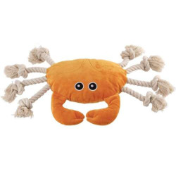 Dog toy Crab plush and rope XXL 48x23 cm                 