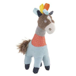 Dog Toy Horse fabric and plush 28x12 cm 