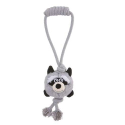 Jouet pour chien Animaux assortis en peluche et corde 38 cm            