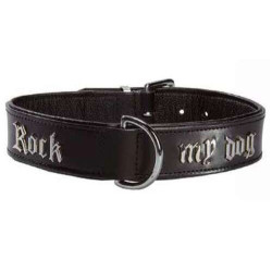 Collare  Rock My Dog, nero 75x3,9 cm 