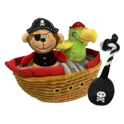 Jouet pour chien en peluche Hide&Seek pirate 25x10x18 cm