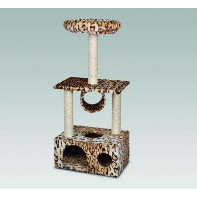 Kratzbaum Nigrin, leopard 50x35x116h cm