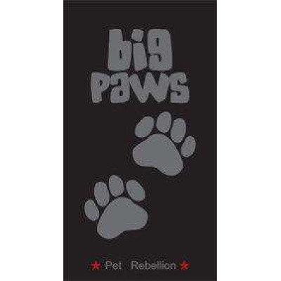 Big Paws, black 57x120 cm