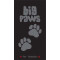 Big Paws, black 57x120 cm