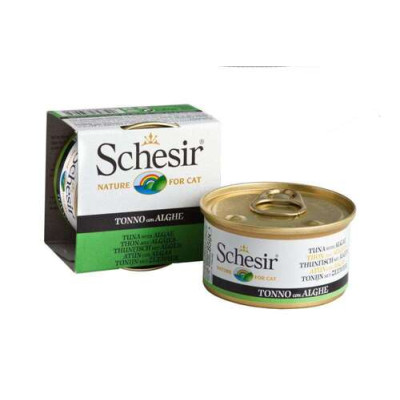 Schesir Jelly Tuna with Algae - Can 85gr   