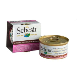 Schesir cat Natural Tuna and Chicken with Rice - can 85gr.