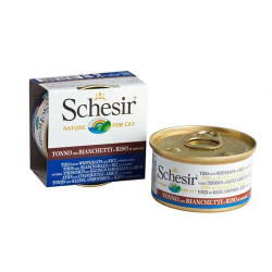 Schesir cat Natural Tuna with Whitebaits- can 85gr.