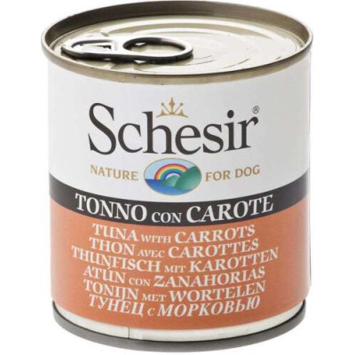 Schesir dog Tuna with Carrots - can 285gr.