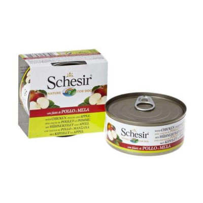 Schesir dog Poulet avec Pomme - boîte 150gr.