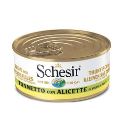 Schesir cat in Broth Tuna with Whitebaits - can 70gr.