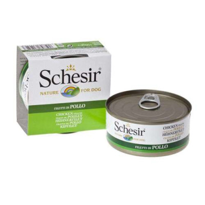 Schesir dog Chicken fillets - can 150gr.