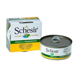 Schesir dog Chicken with Ham - can 150gr.