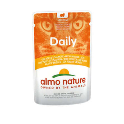 Almo Nature PFC Cat Daily Menu avec Poulet et Saumon  70 gr.