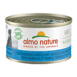 Almo Nature Hundefutter Nass HFC Dog Natural - mit Skip Jack Thunfisch + Kabeljau 95 gr.