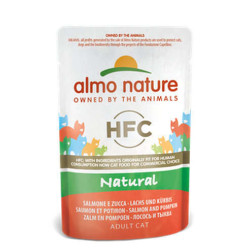 Almo Nature HFC Cat Natural - Salmon and Pumpkin 55 gr.