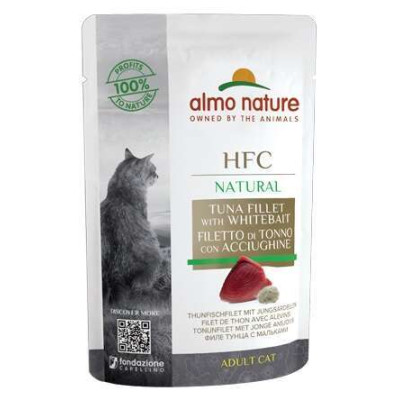 Almo Nature HFC Cat Natural - Filetti di Tonno e Acciughine 55 gr.