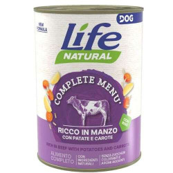 Lifedog Natural Complete Menù Beef with potatoes and carrots 400gr