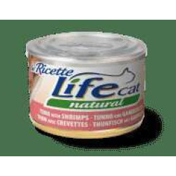 Lifecat Natural Katzenfutter Nass Le ricette Tuna with shrimps 150 gr.