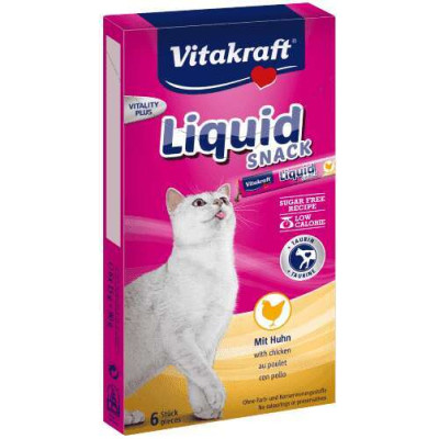 Cat liquid Snack Hähnchen+Taurin 6 Sticks