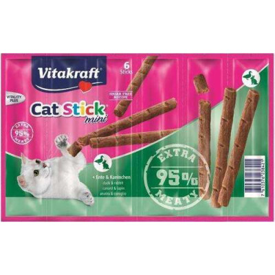 Cat-Stick mini Ente/Kaninchen Katze 6 Stk.