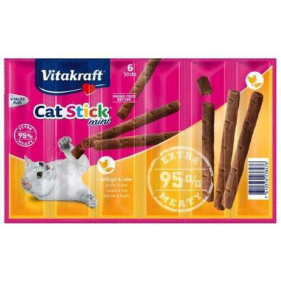 Cat-Stick mini Geflügel/Leber Katze 6 Stk.