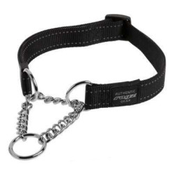 collare semistrozzo regolabile Fanbelt L (40-56 cm x 2 cm) nero