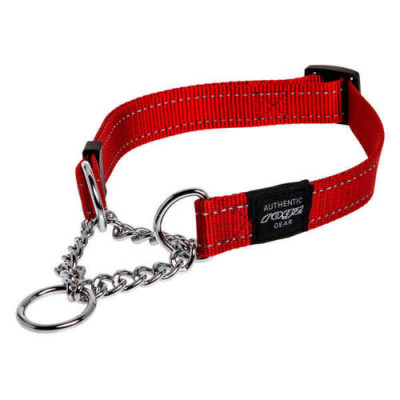 Zug​-​Stopp Halsband Fanbelt L (40-56 cm x 2 cm) rot