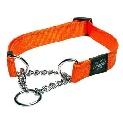 collare semistrozzo regolabile  Fanbelt L (40-56 cm x 2 cm) arancione