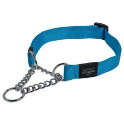 Zug​-​Stopp Halsband Fanbelt L (40-56 cm x 2 cm) türkis