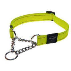 collare semistrozzo regolabile Fanbelt L (40-56 cm x 2 cm) giallo