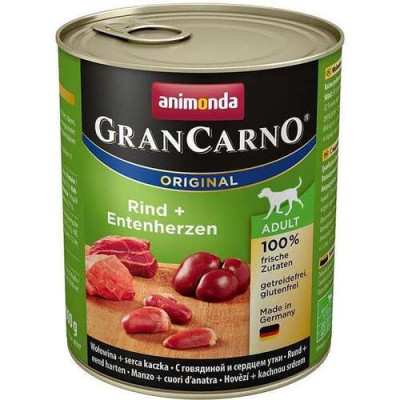 Animonda, GranCarno Adult con Manzo + cuori d’anatra 800 gr. 