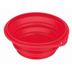 Silicone travel bowl, folding assorted colors 1L