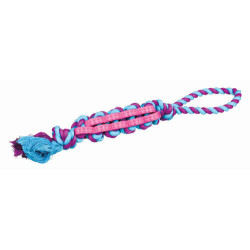 Denta Fun Twisted Stick, corde avec caoutchouc,  4cm/37cm