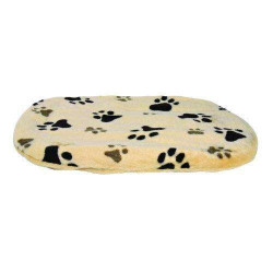 Cuscino per cani Joey, beige con zampe 70x47 cm