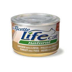 Lifecat Natural Katzenfutter Nass Le ricette Chicken liver and carrots 150 gr.