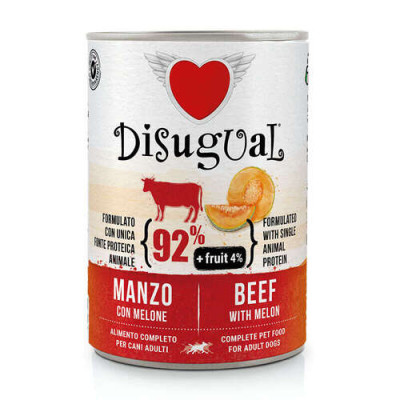 Disugual Fresh Fruit Plus Adult Manzo con melone 400 gr.