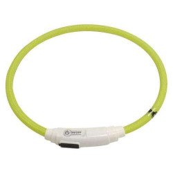 collare gatto nylon LED USB verde 40cm