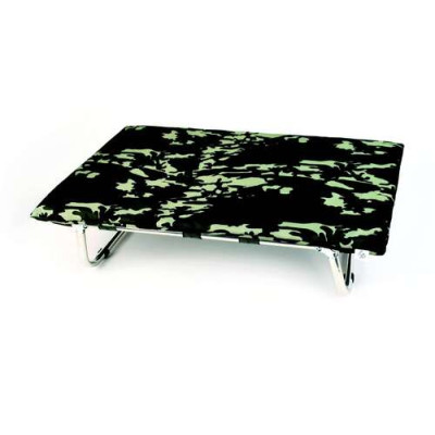 Lit de camp Lettoflex en aluminium, camouflage vert 60x100 cm