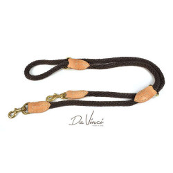  Training Leash, cotton rope, brown Ø 15mm/200cm